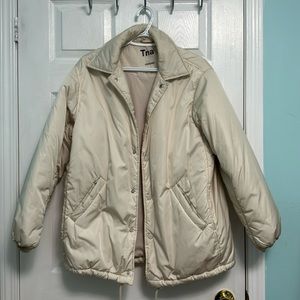 Aritzia TNA Coaches Jacket in Size 1 in Matte Pearl